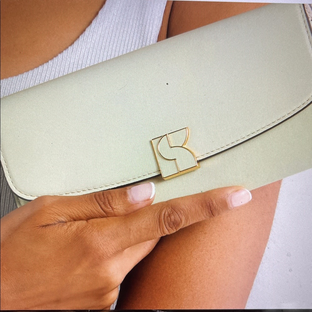 NEW Kate Spade Dakota Flap Wallet In Oak Moss (light mint)